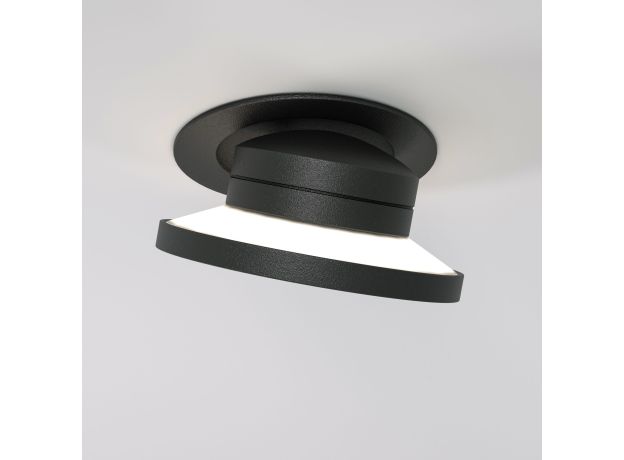 Встраиваемый поворотный светодиодный светильник 6W 4000K чёрный 25084/LED