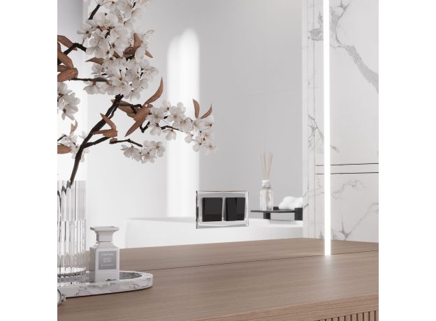 Выключатель двухклавишный (черный акрил) W1120048