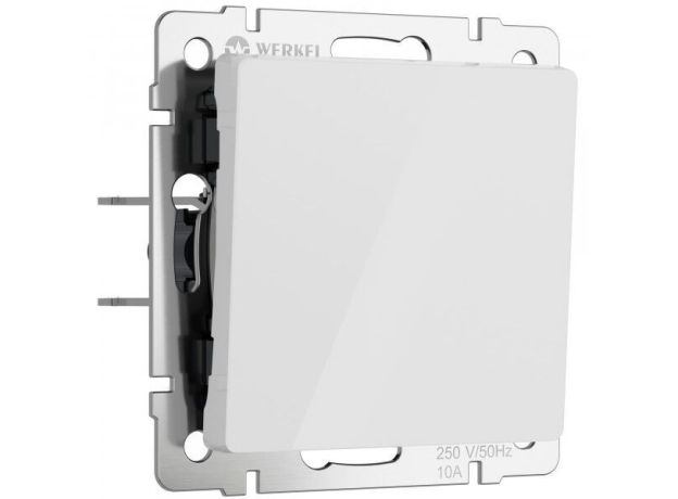 Выключатель одноклавишный (белый акрил) W1110041