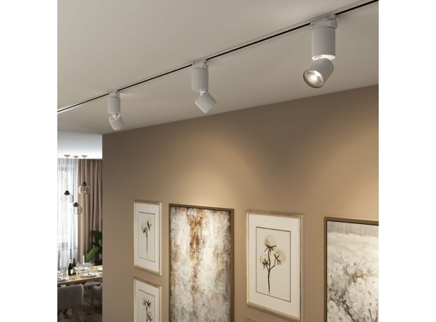 Трековый светильник для однофазного шинопровода Sens белый матовый 10 Вт 4200K 85047/01