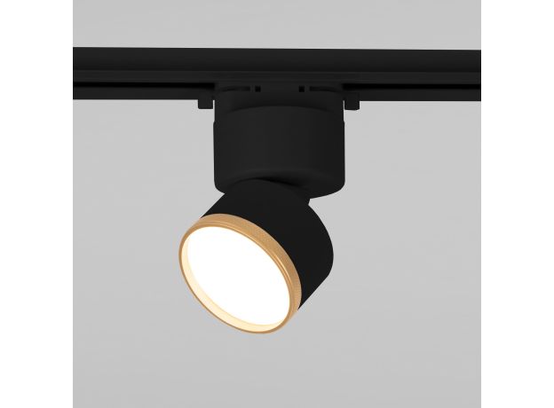 Трековый светильник для однофазного шинопровода Impact чёрный матовый/золото 10 Вт 4200K 85514/01