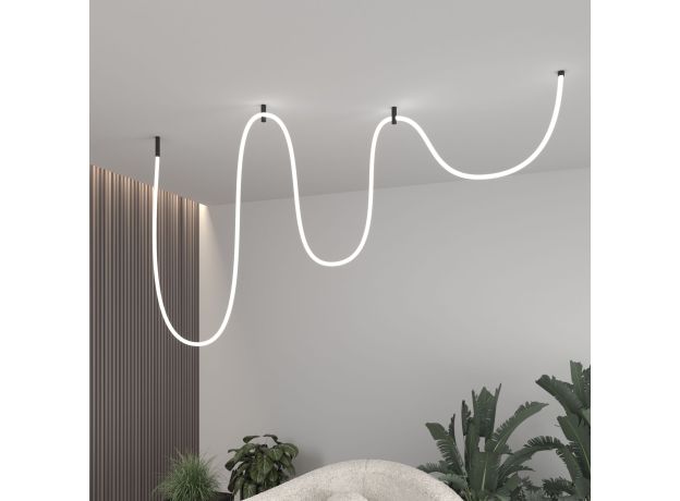 Гибкий неон 336 Led 12 Вт IP20 4200K Full light круглый дневной белый, 5 м 24V 12W 336Led 2835 IP20