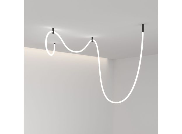 Гибкий неон 336 Led 12 Вт IP20 4200K Full light круглый дневной белый, 5 м 24V 12W 336Led 2835 IP20