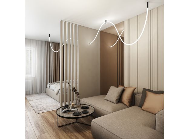 Гибкий неон 336 Led 12 Вт IP20 4200K Full light круглый дневной белый, 5 м 24V 12W 336Led 2835 IP20