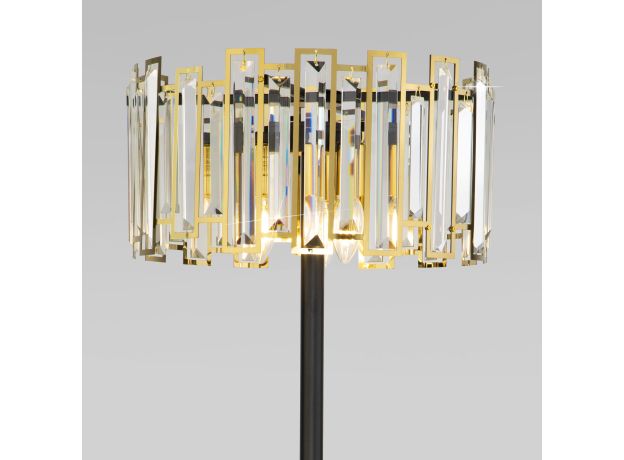 Напольный светильник 01150/3 черный/золото