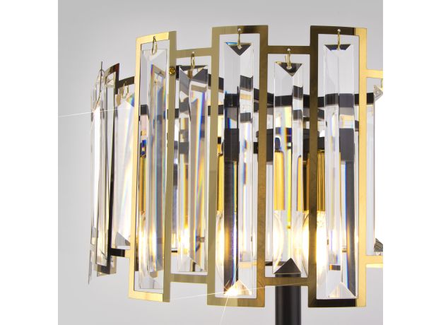 Напольный светильник 01150/3 черный/золото