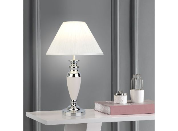 Настольная классическая лампа 008 белый