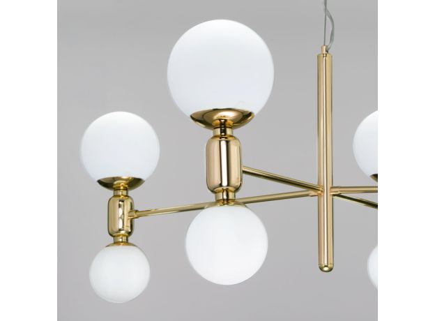 Подвесная люстра с плафонами 30182/8 золото