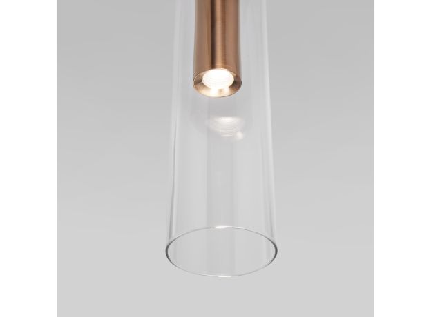 Подвесной светильник LED со стеклянным плафоном 50254/1 LED латунь