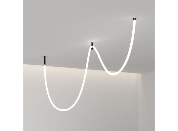 Потолочное крепление для круглого гибкого неона Full light черный FL 2820 черный