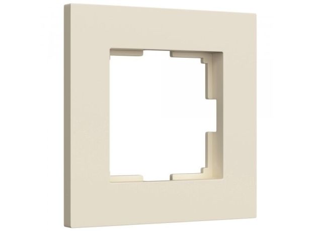 Рамка из поликарбоната на 1 пост Slab айвори софт W0012962