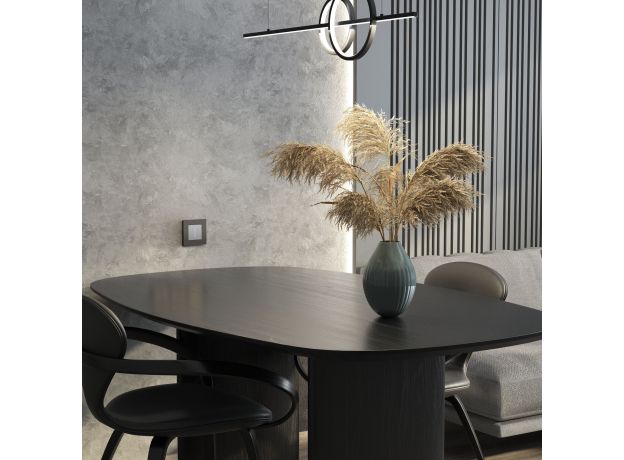 Рамка из поликарбоната на 1 пост Slab бронза софт W0012963