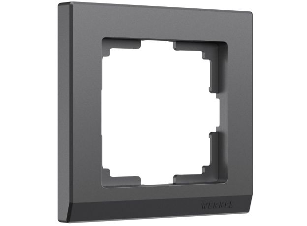 Рамка из поликарбоната на 1 пост Stark графит матовый W0011864