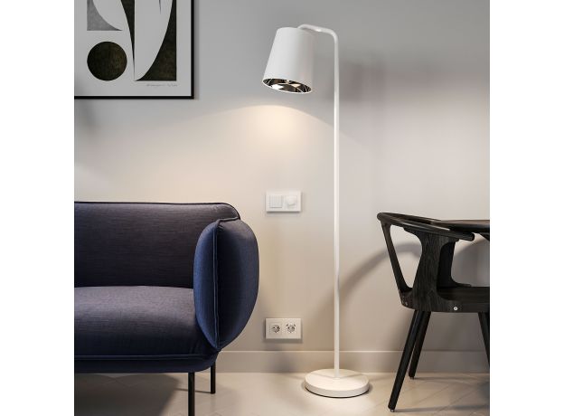 Рамка из поликарбоната на 2 поста Slab белый софт W0022961