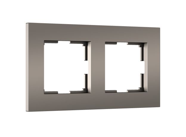 Рамка из поликарбоната на 2 поста Slab бронза софт W0022963