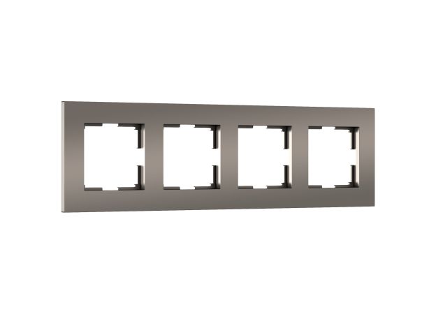 Рамка из поликарбоната на 4 поста Slab бронза софт W0042963