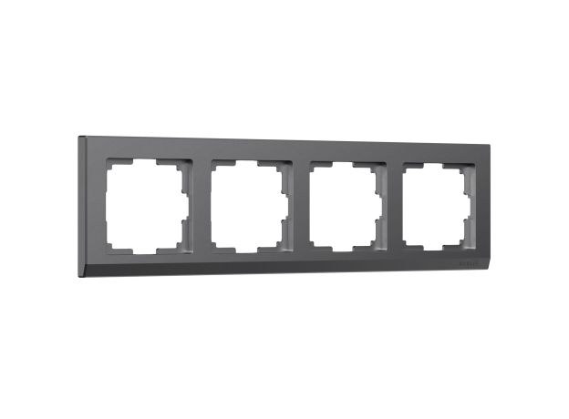 Рамка из поликарбоната на 4 поста Stark графит матовый W0041864