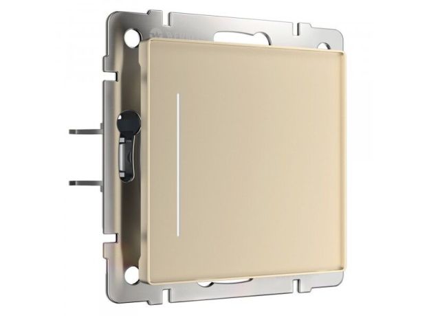 Сенсорный выключатель одноклавишный с подсветкой (шампань) W4512011