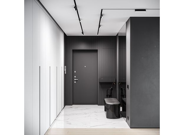 Трековый светильник 12W 4200K Kos чёрный Slim Magnetic 85085/01