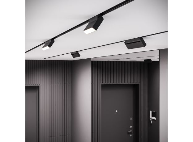 Трековый светильник 6W 4200K Kos чёрный Slim Magnetic 85084/01