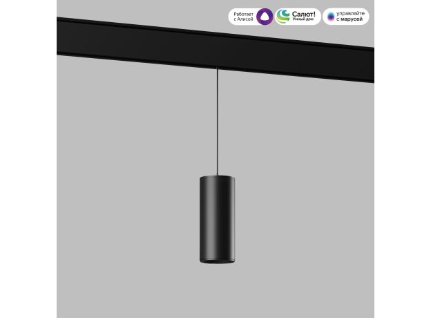 Умный трековый светильник 15W 2700-6500K Dim Amend чёрный Slim Magnetic 85073/01
