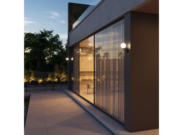 Уличный настенный светильник 35003/U черный