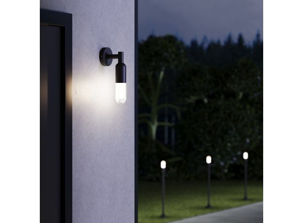 Уличный настенный светильник ISIDA 35165/U черный