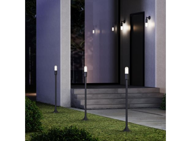 Светильник садово-парковый на столбе 35165/F черный