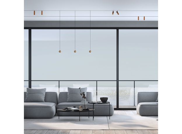 Трековый светильник 5W 4200K Event латунь Slim Magnetic 85040/01