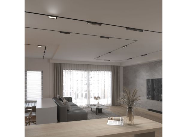 Трековый светильник 6W 4200K Alter чёрный Slim Magnetic 85048/01