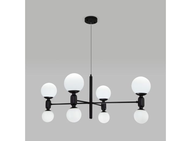 Умная подвесная люстра с плафонами 30182/8 черный