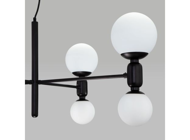 Умная подвесная люстра с плафонами 30182/8 черный