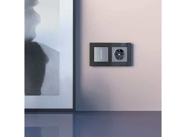 Умный сенсорный диммер серебряный W3443106