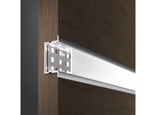 Встраиваемый алюминиевый профиль для LED ленты под ленту до 18,5 мм LL-2-ALP019