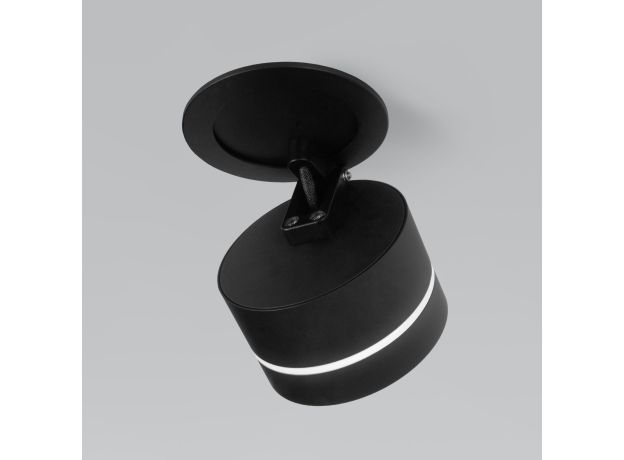 Встраиваемый поворотный светодиодный светильник 8W 4200K чёрный 25035/LED