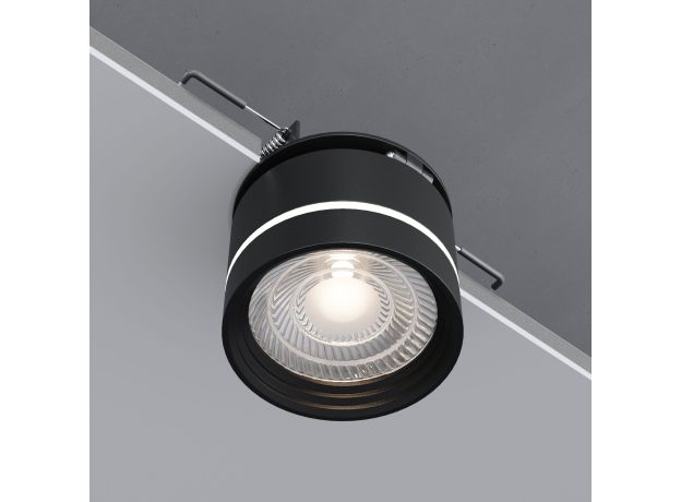 Встраиваемый поворотный светодиодный светильник 8W 4200K чёрный 25035/LED