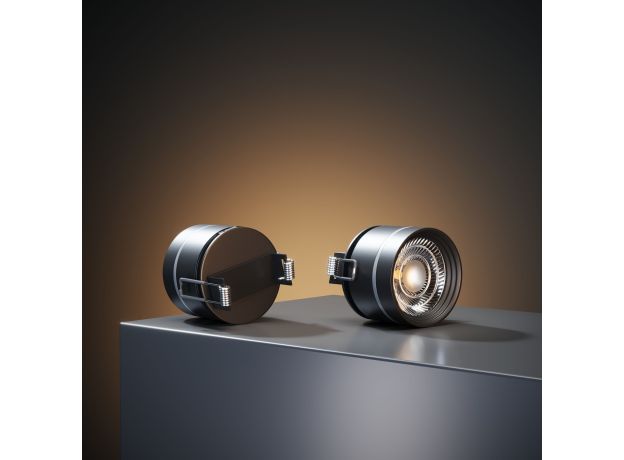 Встраиваемый поворотный светодиодный светильник 8W 4200K чёрный 25035/LED