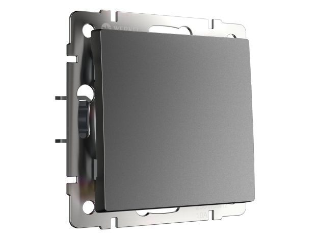 Выключатель одноклавишный проходной (графит матовый) W1112064