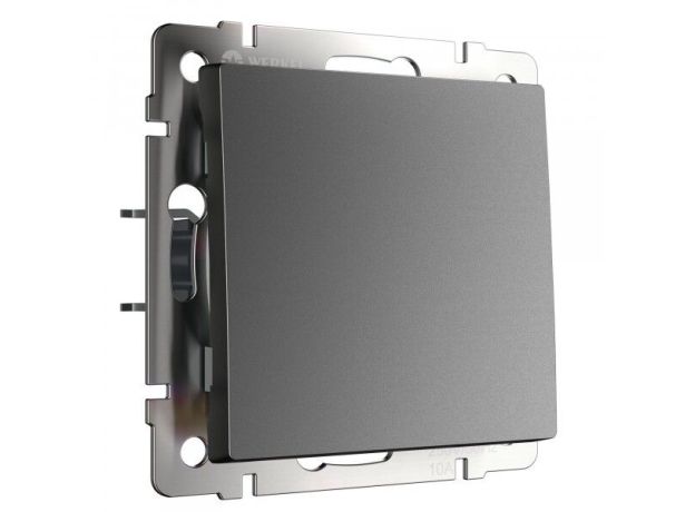 Выключатель одноклавишный проходной (графит матовый) W1112064