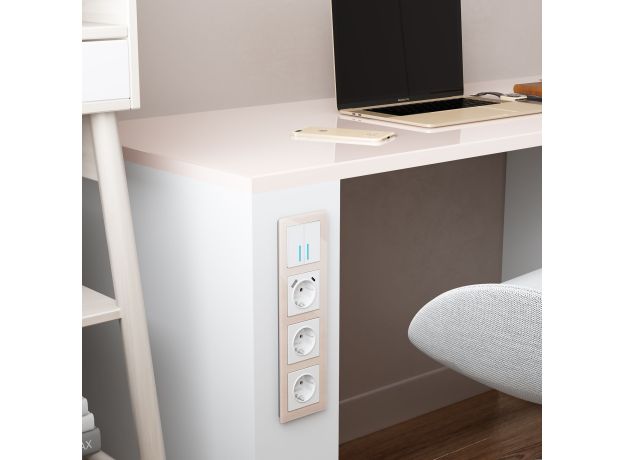 Рамка из акрила на 4 поста Acrylic айвори W0042743