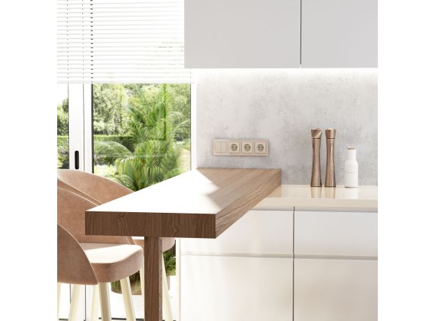 Рамка из акрила на 4 поста Acrylic айвори W0042743