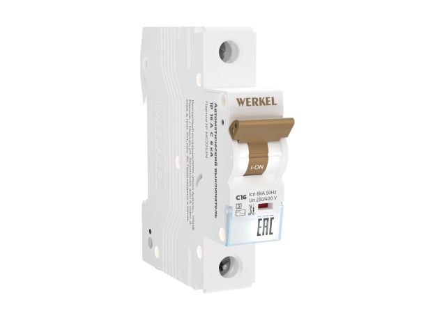 Автоматический выключатель 1P 16 A C 6 кА W901P166