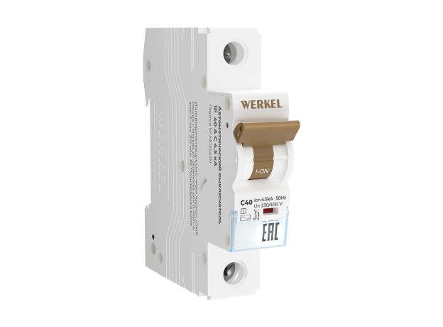 Автоматический выключатель 1P 40 A C 4,5 кА W901P404