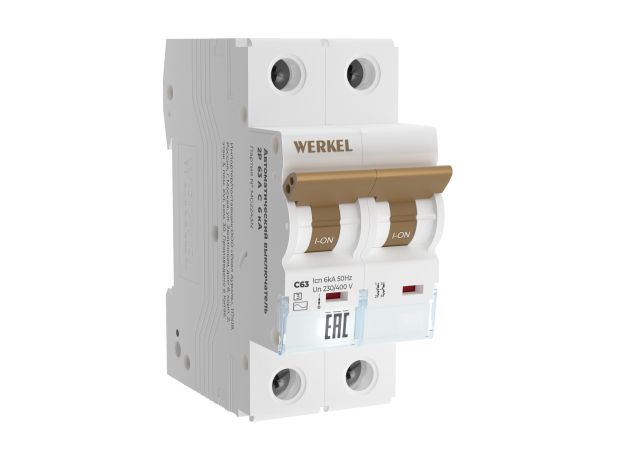 Автоматический выключатель 2P 63 A C 6 кА W902P636