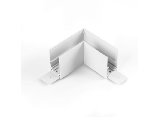 Коннектор угловой для накладного шинопровода белый Slim Magnetic 85090/11