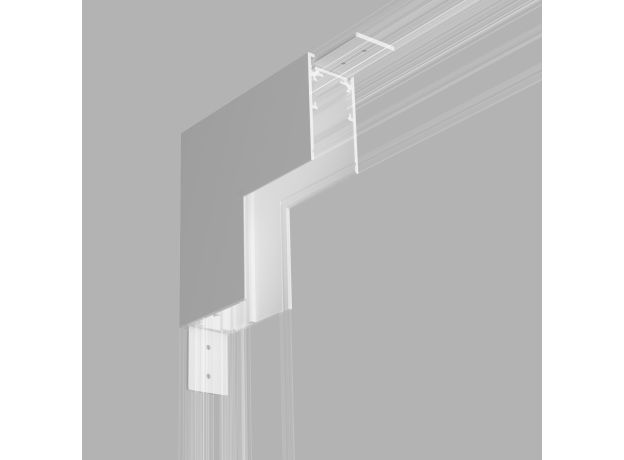 Коннектор угловой внутренний для накладного шинопровода белый Slim Magnetic 85091/11