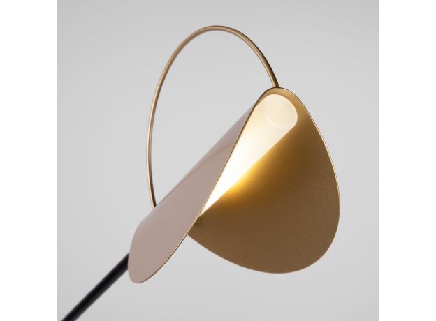 Напольный светильник 01143/1 черный/золото