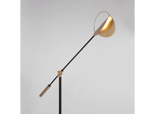 Напольный светильник 01143/1 черный/золото