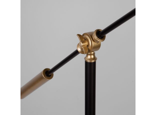 Напольный светильник 01143/1 черный/золото