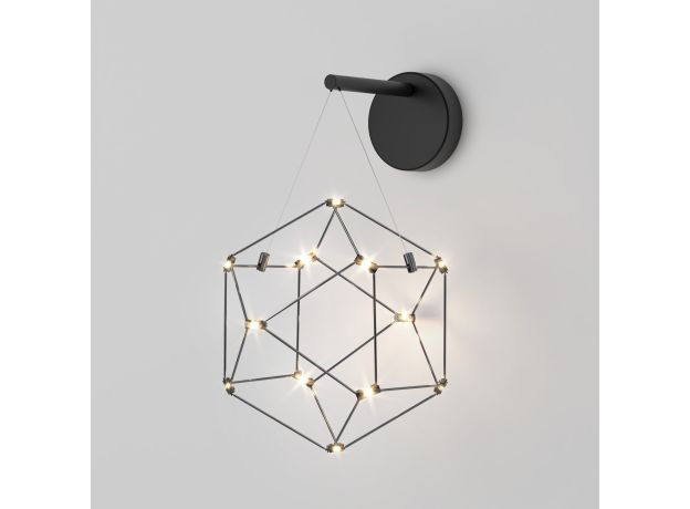 Настенный светодиодный светильник 90310/1 черный жемчуг